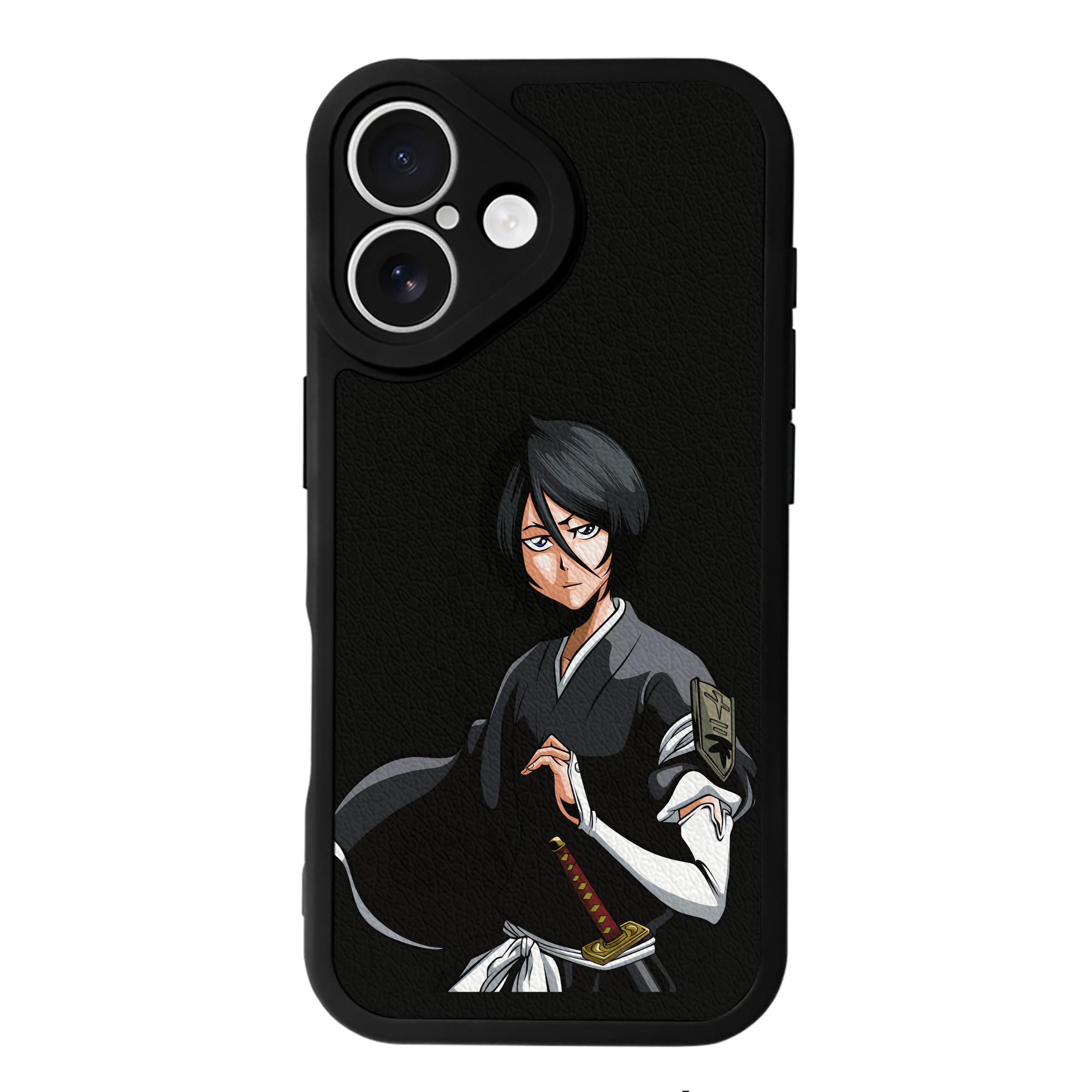 （画像用） ブリーチ 朽木ルキア BLEACH Kuchiki Rukia 【iPhone 16シリーズ対応】シリコンスマホケース（レザー調） 材質：シリコン